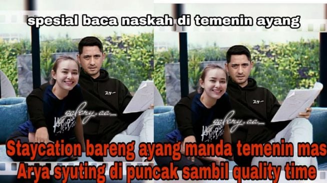 Benarkah Amanda Manopo Staycation Temenin Arya Saloka Syuting di Puncak?