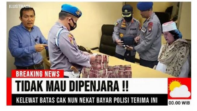 CEK FAKTA: Benarkah Cak Nun Suap Polisi Agar Tidak Dipenjara Terkait Kasus Penghinaan Kepala Negara?