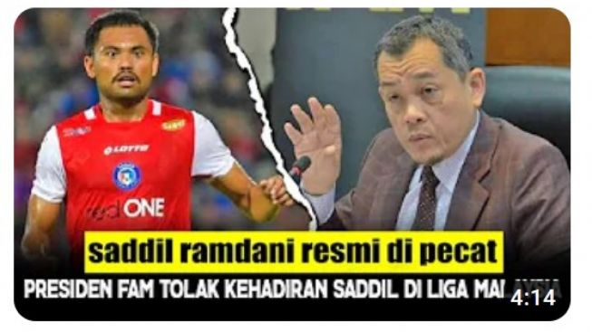 CEK FAKTA: Persatuan Sepak Bola Malaysia Tolak Saddil Ramdani Main di Liga Negara Itu?