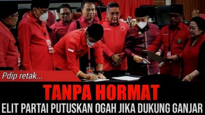 CEK FAKTA: Elit PDIP Terpecah dan Ogah Dukung Ganjar