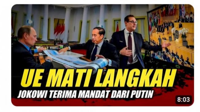 CEK FAKTA: Benarkah Presiden RI Memanfaatkan Kehadiran Rusia untuk Tekan Uni Eropa?