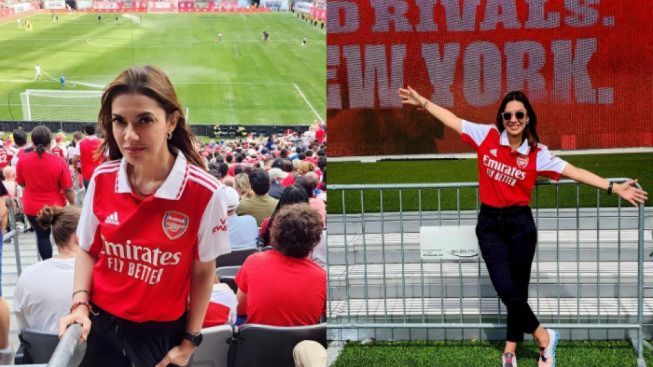 Najwa Shiwab Kecewa Arsenal Kalah, Fans MU Langsung Nyamber