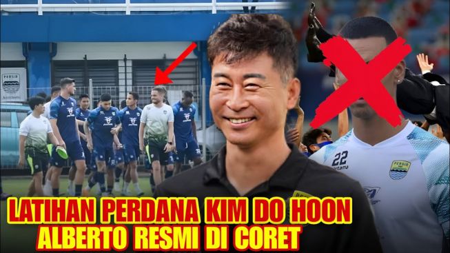 Gelar Latihan Perdana di Persib Bandung, Kim Do-hoon Langsung Coret Alberto Rodriguez, Benarkah?