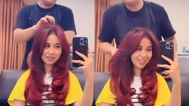 Mayang Tampil dengan Rambut Merah Menyala, Ramai Disebut Mirip Barbie Kumalasari