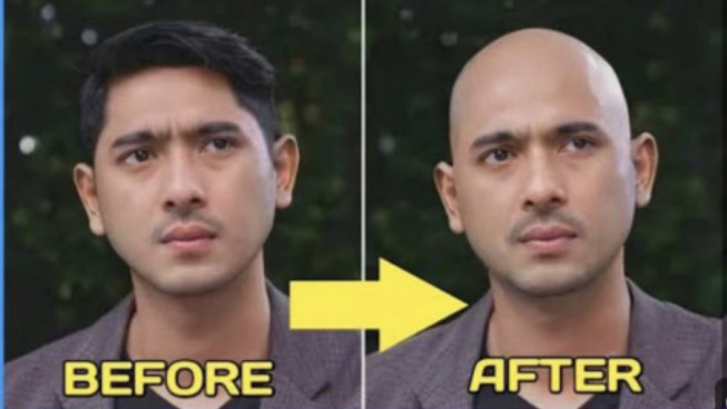 Tampilan Baru Arya Saloka dengan Kepala Botak Bikin Fans Salah Fokus