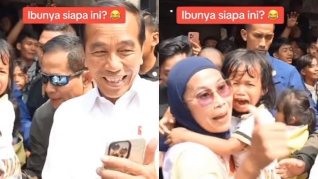 Momen Jokowi Ngakak Gegara Emak-emak Nyanyi Buat Zulhas, Warganet: Ilmunya Tinggi Bener