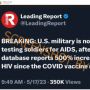 CEK FAKTA: Vaksin COVID-19 Meluncur, Malahan Terjadi Lonjakan Pengidap HIV/AIDS di Kalangan Militer Amerika Serikat?