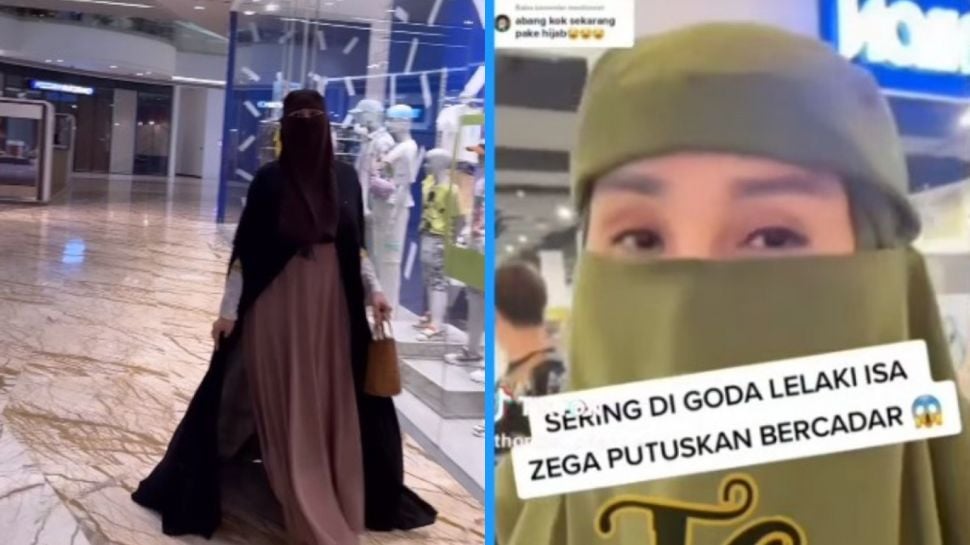 Ngaku Sering Digoda Pria, Isa Zega Masih Pakai Cadar Usai Umroh