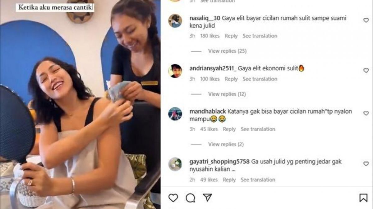 Unggahan Jessica Iskandar. [Instagram]