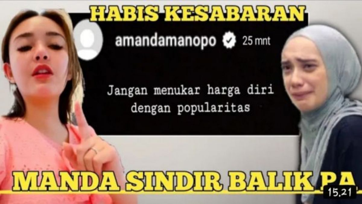 Cek Fakta: thumbnail video Amanda Manopo Sindir Balik Putri Anne, Benarkah? (YouTube Aldy Productions)