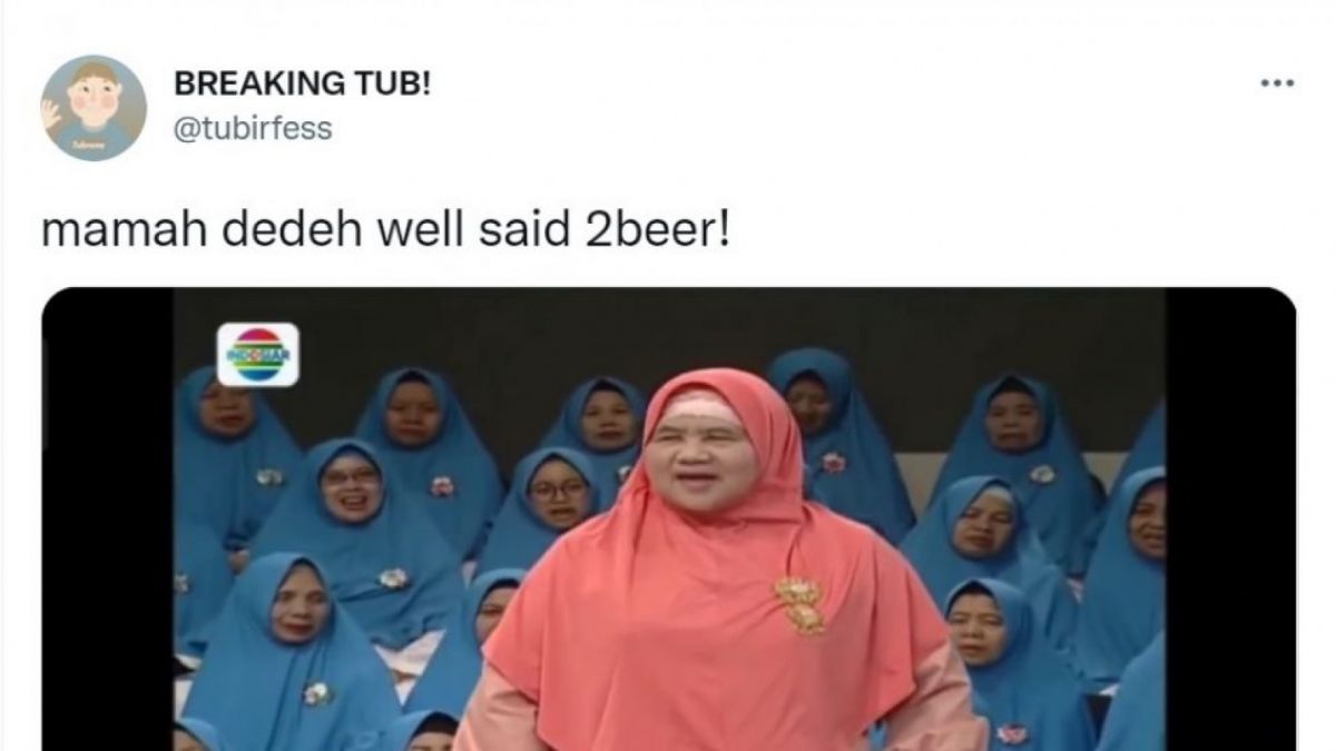 Ceramah Mamah Dedeh (Twitter/@tubirfess)