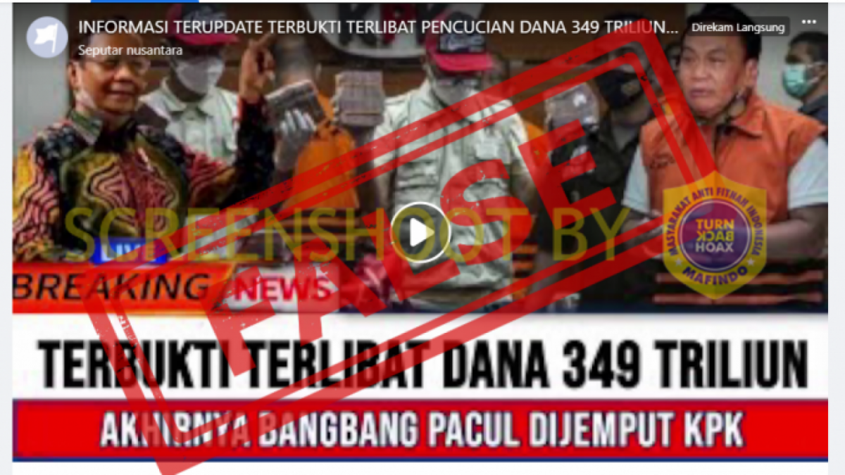 Cek Fakta: thumbnail video Bambang Pacul diciduk KPK lantaran diduga terbukti terlibar TPPU.