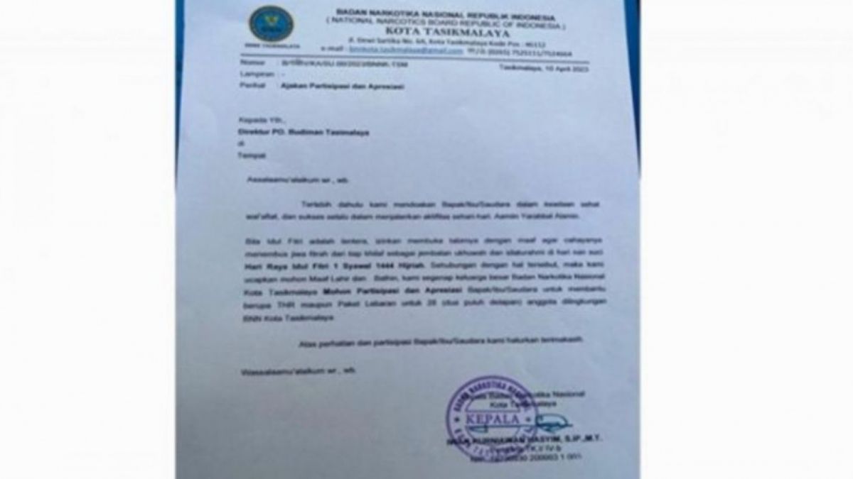 Fakta BNN Tasikmalaya Minta THR Ke PO Bis [ist] [ist]