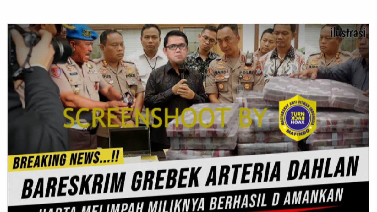 Cek Fakta: Arteria Dahlan digerebek Bareskrim. (YouTube)