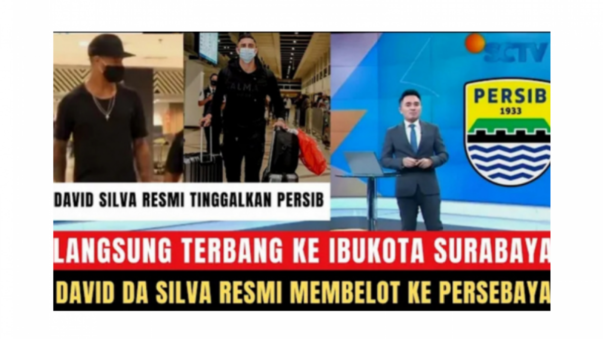 Cek Fakta: benarkah klaim David da Silva resmi tinggalkan Persib Bandung dan membelot ke Persebaya Surabaya? [Youtube]