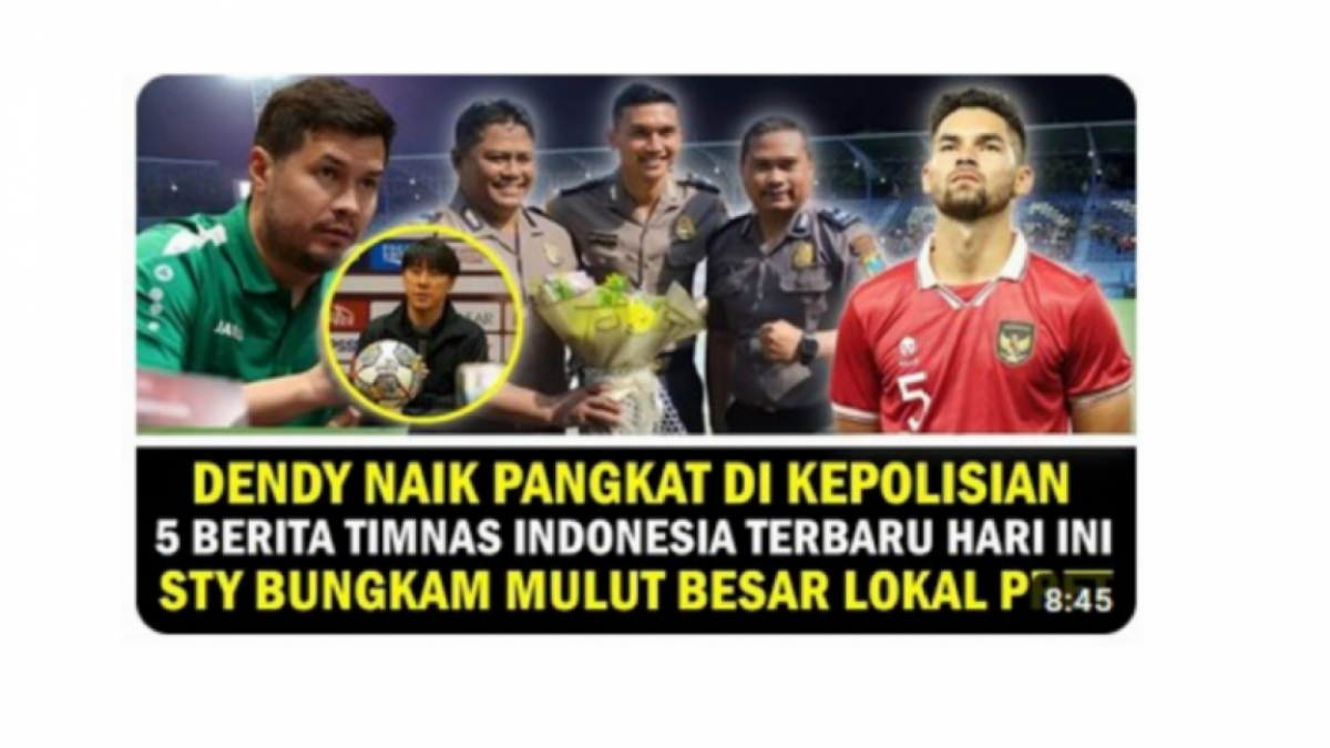 Cek Fakta: Benarkah klaim Dendy Sulistyawan naik pangkat di kepolisian berkat cetak gol kelas dunia? [Youtube]