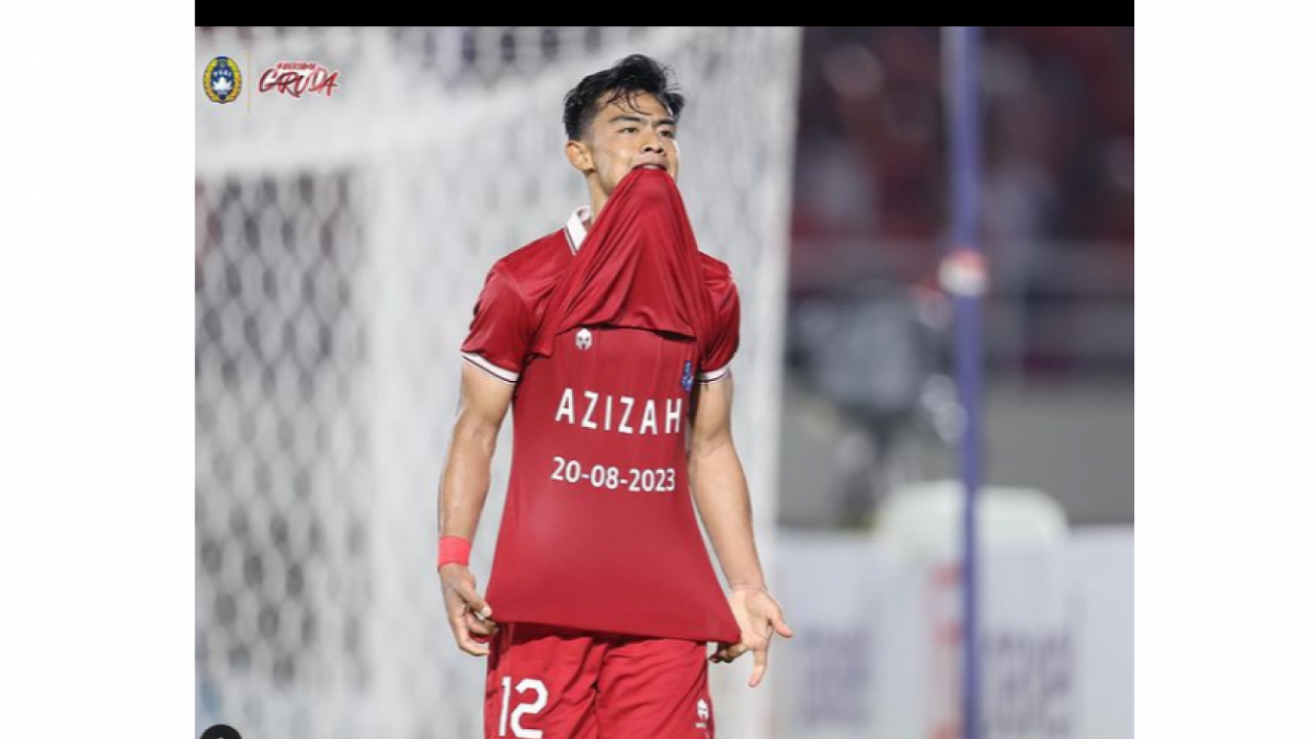 Selebrasi Pratama Arhan usai cetak gol ke Gawang Turkmenistan, Selasa (12/9/2023). [Instagram @timnas Indonesia]