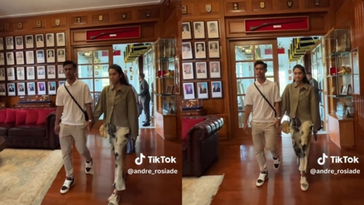 Potret Azizah Salsha dan Pratama Arhan Diundang Prabowo. (Instagram/@andre_rosiade)