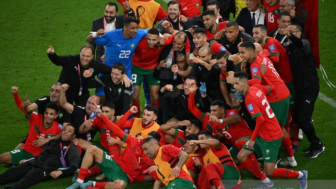 Merinding! Lantunan Salawat Ribuan Warga Ini Iringi Perjuangan Maroko saat Tumbangkan Portugal di Piala Dunia 2022