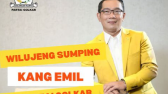 Sah! Ridwan Kamil Resmi Pakai Jas Kuning, Golkar: Wilujeung Sumping
