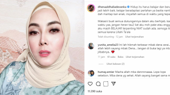 Sempat Pamer Foto Seksi Hingga Pamer Paha, Kini Dhena Devanka Tampil Berhijab