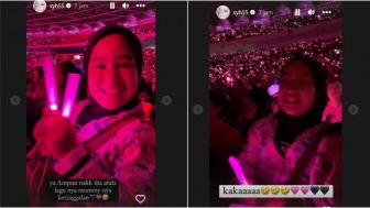 Nonton Konser BLACKPINK, Lightstick Adik Syahrini dan Keponakannya Jadi Sorotan