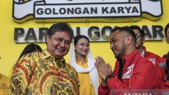 Giring PSI Sambangi Markas Golkar, Dorong Lahirnya Koalisi Besar