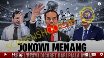 CEK FAKTA: Presiden Jokowi Menang Telak, Israel Resmi Dicoret dari Piala Dunia U-20, Benarkah?