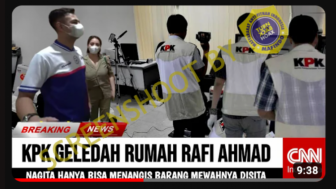 CEK FAKTA: KPK Geledah Rumah Raffi Ahmad, Nagita Slavina Menangis Barang Mewahnya Disita, Benarkah?