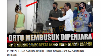 CEK FAKTA: Benarkah Putri Sulung Ferdy Sambo Gantung Diri?