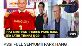 Cek Fakta: PSSI Full Senyum! Park Hang-seo Terima Kontrak Latih Timnas U-20, Benarkah?