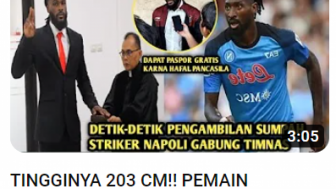 Cek Fakta: Detik-detik Striker Napoli Ambil Sumpah sebagai WNI, Gabung ke Timnas Indonesia, Benarkah?