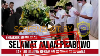 CEK FAKTA: Berakhir Memilukan, Selamat Jalan Prabowo, Taktik Presiden Jokowi Berjalan Sempurna
