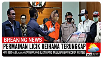 Cek Fakta: Kadinkes Lampung Reihana Ditangkap, KPK Temukan Barang Bukti Uang Triliunan Rupiah, Benarkah?