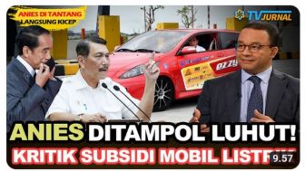 Cek Fakta: Anies Baswedan Ditampol Luhut Binsar Gegara Kritik Subsidi Mobil Listrik, Benarkah?