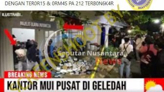 CEK FAKTA: Kantor MUI Pusat Digeledah, Rekam Jejak Teroris dan Ormas 212 Terbongkar, Benarkah?