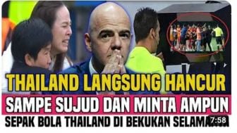 Cek Fakta: Buntut Rusuh Lawan Timnas Indonesia, Sepak Bola Thailand Dibekukan Selamanya, Benarkah?