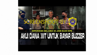 CEK FAKTA: Diperiksa KPK 12 Jam, Ganjar Pranowo Ngaku Dana 300T untuk Bayar Buzzer Serang Anies