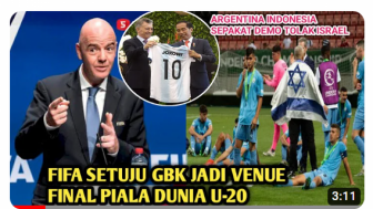 Cek Fakta: FIFA Coret Israel, Stadion GBK Jadi Venue Laga Final Piala Dunia U-20 2023, Benarkah?