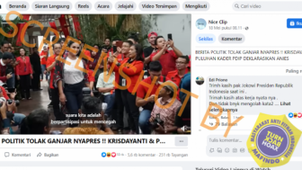 CEK FAKTA: Tolak Ganjar Pranowo Nyapres!! Krisdayanti dan Puluhan Kader PDIP Deklarasikan Anies Baswedan