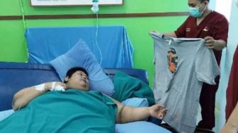 Kondisi Terkini Fajri Pria Obesitas Berbobot 300 Kg, Diagnosa Sementara Ada Masalah Paru-Paru dan Jantung