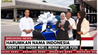 CEK FAKTA: Harumkan Nama Indonesia, Jokowi Beri Mobil Mewah untuk Putri Arini, Benarkah?