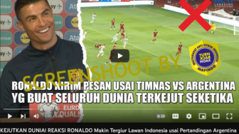 CEK FAKTA: Cristiano Ronaldo Tergiur Melawan Indonesia Usai FIFA Matchday Timnas Indonesia vs Argentina, Benarkah?