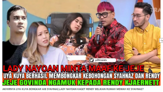 CEK FAKTA: Uya Kuya Bongkar Kebohongan Syahnaz, Jeje Govinda Ngamuk ke Rendy Kjaernett