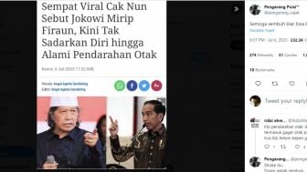 Dikabarkan Alami Pendarahan Otak, Cak Nun Kena Cibiran Netizen: Semoga Sembuh Biar Bisa Bertobat