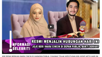 CEK FAKTA: Jeje Govinda Beri Cincin ke Inara Rusli di Hadapan Publik, Syahnaz Tolak Keputusan Suaminya