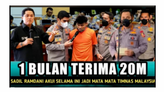 CEK FAKTA: Sadil Ramdani Ngaku Jadi Mata-mata Timnas Malaysia, 1 Bulan Terima 20 Miliar, Benarkah?