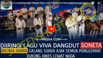 Rhoma Irama Ajak Fans dan Masyarakat Dukung Anies Baswedan, Benarkah?