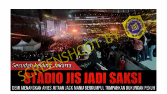 Usai Keliling Jakarta, Jutaan Jakmania Dukung Anies Baswedan, Benarkah?