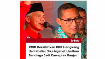 Sandiaga Uno Diusir PDIP Karena Ngebet Jadi Cawapres Ganjar Pranowo, Benarkah?